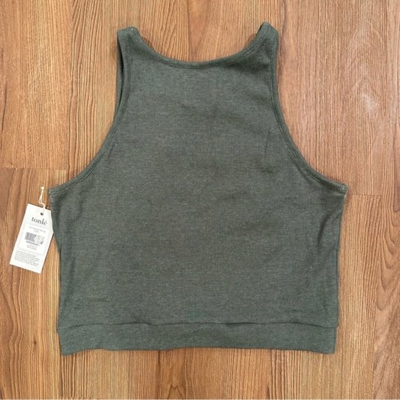 NWT tonle Sustainably Made Rib Crop Top - Picture 4 of 7